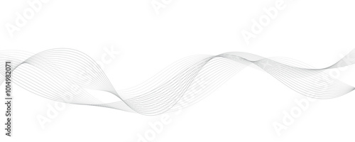 White background with waves. EPS10	