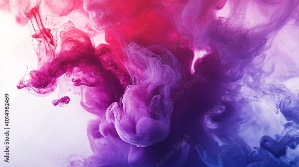 Vibrant Ink Swirl in Shades of Pink, Purple, and Blue Vibrant Ink Swirl in Shades of Pink, Purple, and Blue