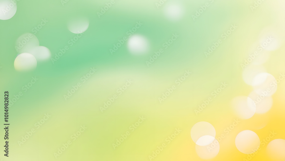 Green and yellow bokeh background with soft gradient blur Green and yellow bokeh background with soft gradient blur