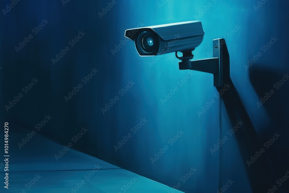 A camera is hanging on a wall A camera is hanging on a wall