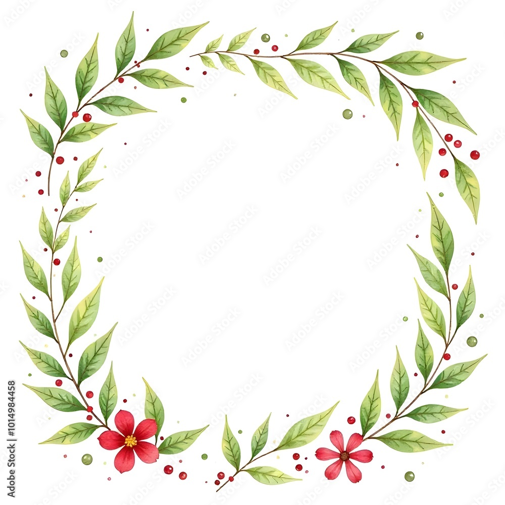 Fototapeta premium frame with flowers