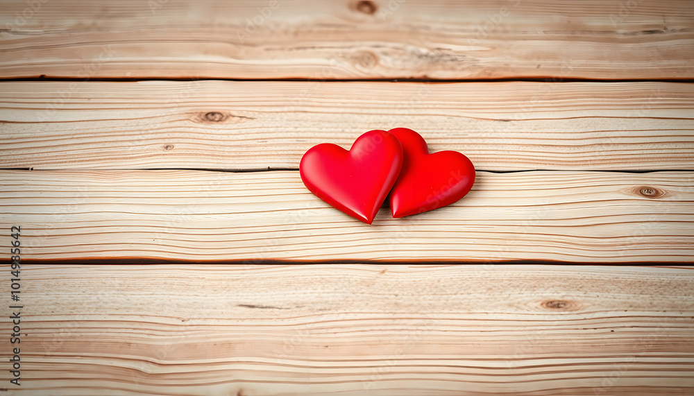 Valentines day background with two red hearts on wooden background isolated with white highlights, png Valentines day background with two red hearts on wooden background isolated with white highlights, png