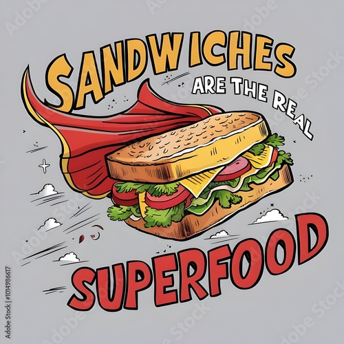 Sandwiches are the Real Superfood - Superhero Sandwich