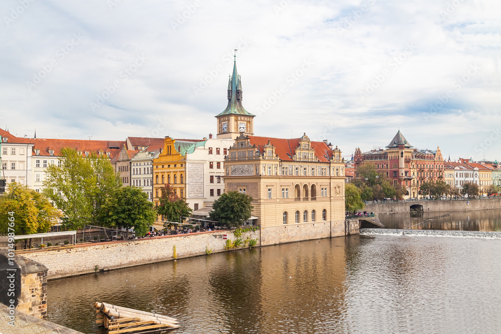 View from Charles Bridge of Smetana Museum, Prague, Czech Republic View from Charles Bridge of Smetana Museum, Prague, Czech Republic