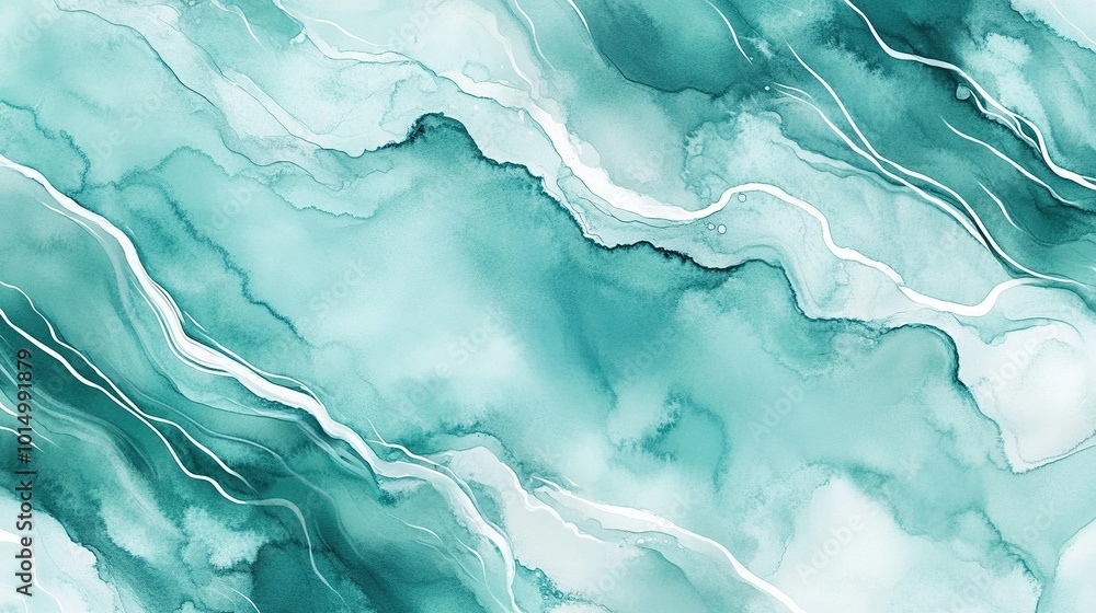 Pastel cyan mint liquid marble watercolor background with white lines and brush stains. Teal turquoise marbled alcohol ink drawing effect. Vector illustration backdrop, watercolour wedding invitation. Pastel cyan mint liquid marble watercolor background with white lines and brush stains. Teal turquoise marbled alcohol ink drawing effect. Vector illustration backdrop, watercolour wedding invitation.