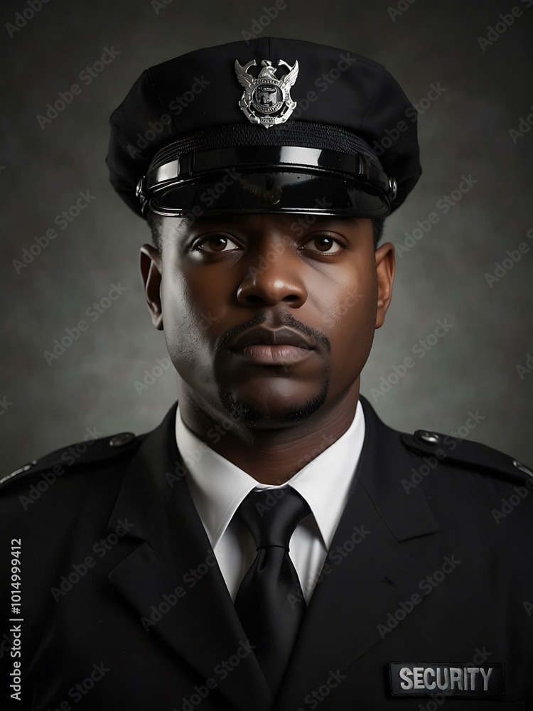 Portrait of a security guard Portrait of a security guard