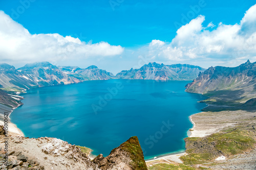 Scenery of Tianchi Lake in Paektu Mountain(Changbai Mountain), China photo