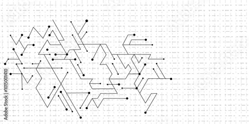 Circuit technology background with hi-tech digital data connection system and computer electronic desingn photo