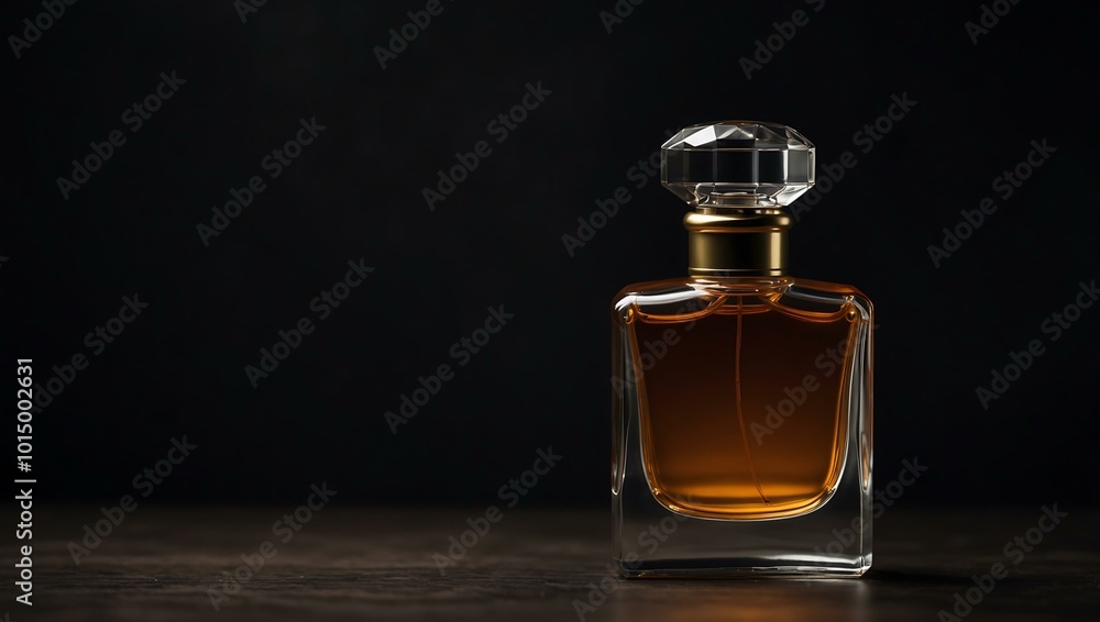 Perfume bottle in a dark setting Perfume bottle in a dark setting