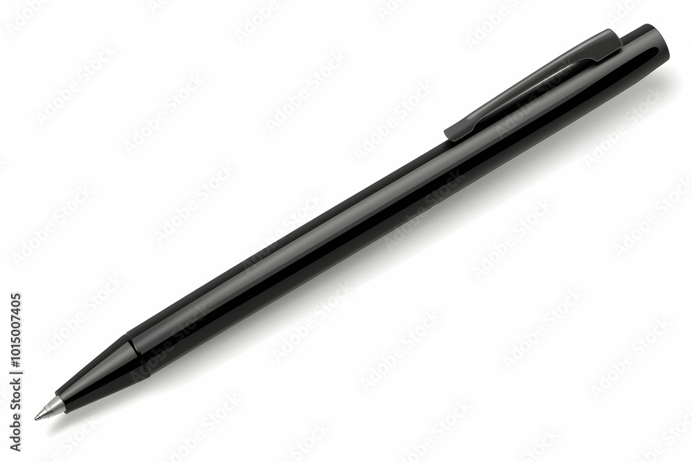 Black Pen 3D Illustration Black Pen 3D Illustration