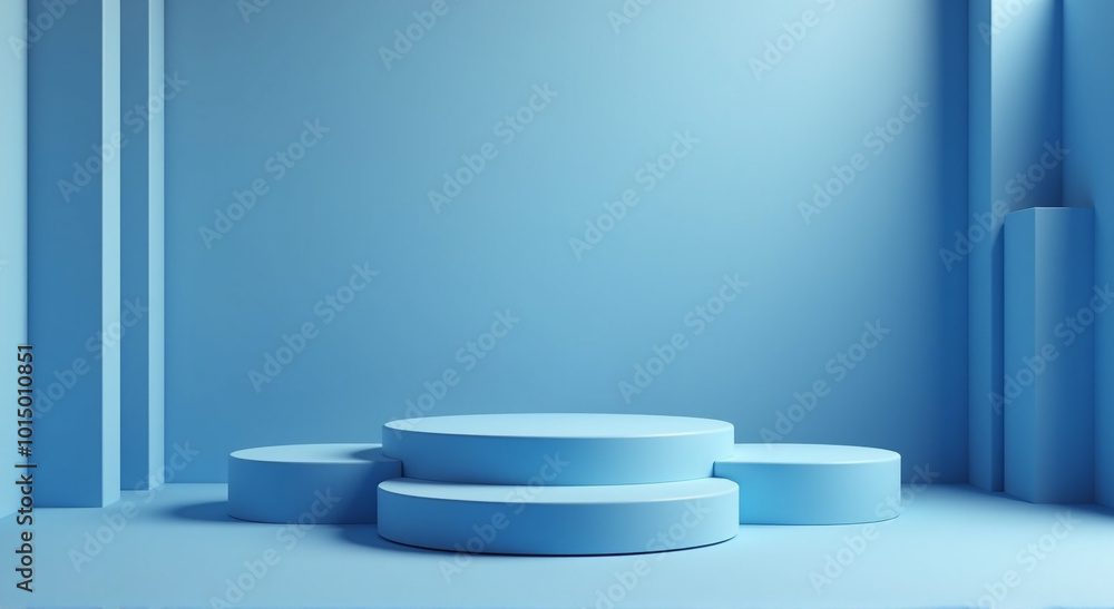 blue empty room blue empty room