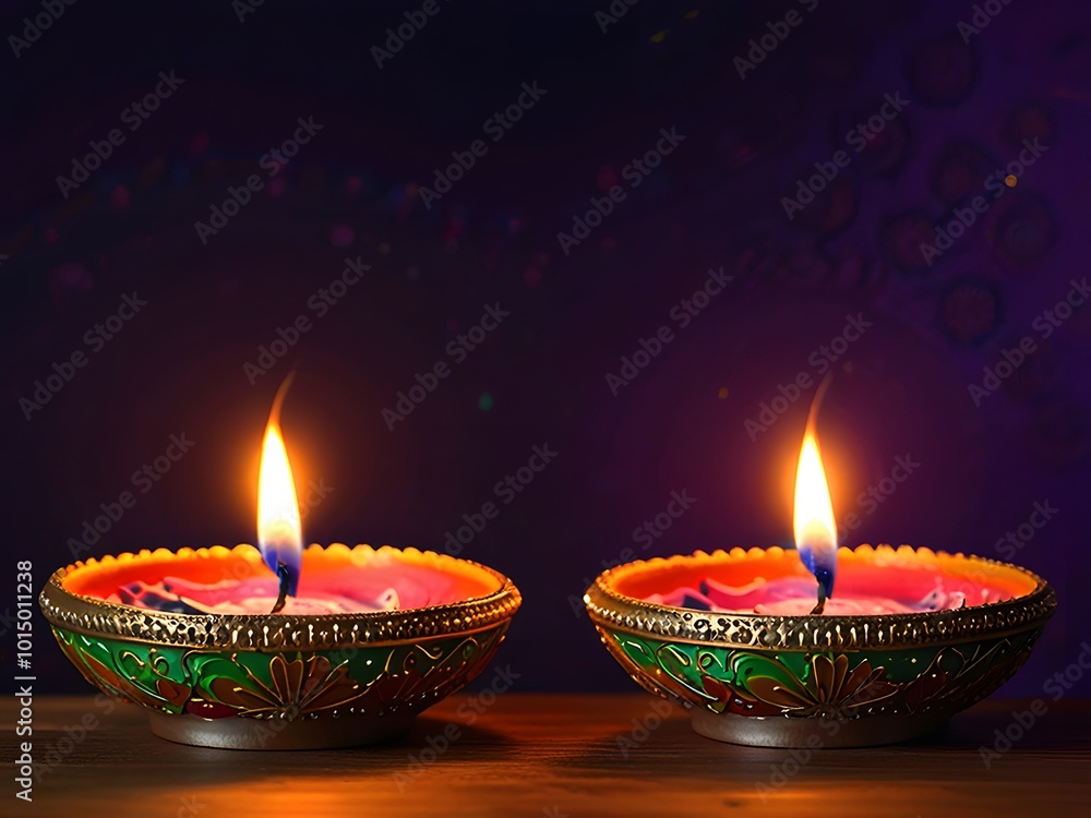 Happy Diwali lamp light background Happy Diwali lamp light background