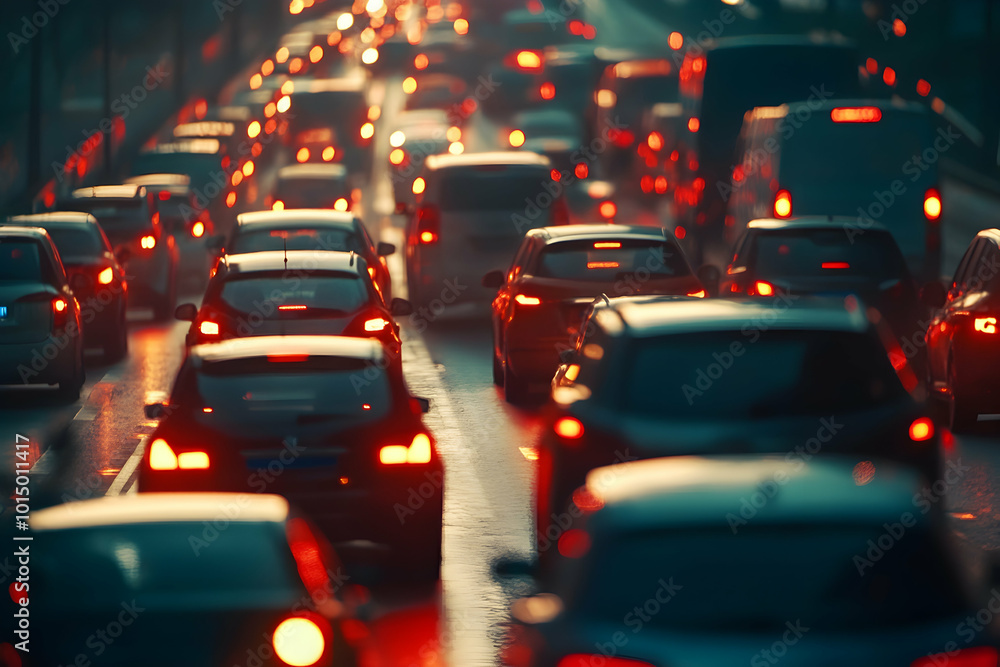 Blurred City Traffic Lights Photo Blurred City Traffic Lights Photo