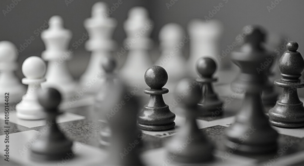 chess pieces on the board chess pieces on the board