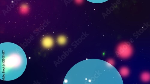 Wallpaper Mural Merry Christmas video greeting. Yellow text appearing on fireworks, bokeh and stars background. Christmas banner. 3D animation. Torontodigital.ca