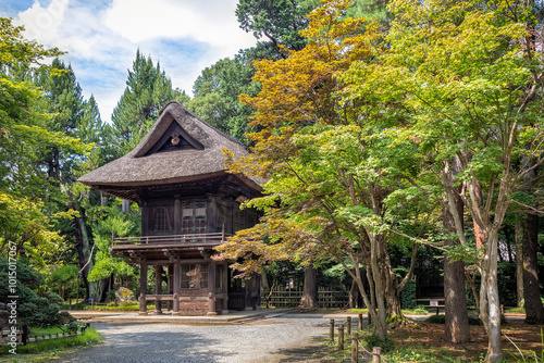 Fotografija The Gate to Heirinji Temple in Saitama, Japan (Sign says, Sky Surpassing Tower in Japanese