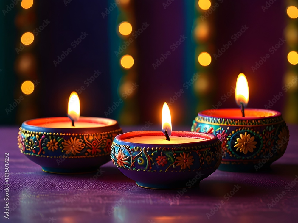 Happy Diwali lamp light background Happy Diwali lamp light background