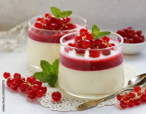 Köstliches Panna Cotta photo