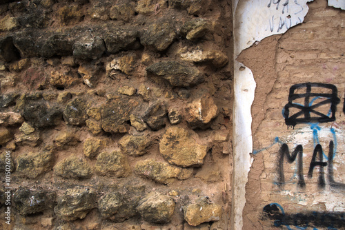 Wallpaper Mural Detail of an ancient derelict convent in Seville, Carmona Torontodigital.ca