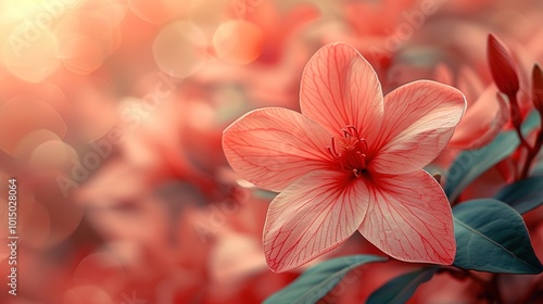 Simple Design on Floral Background - an elegant and charming visual. The simple yet beautiful design stands out against the lovely floral backdrop.