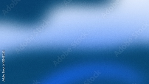 Blue and white tones, distorted against a blue gradient backdrop, featuring a grainy noise texture, suitable for a web banner or poster design.