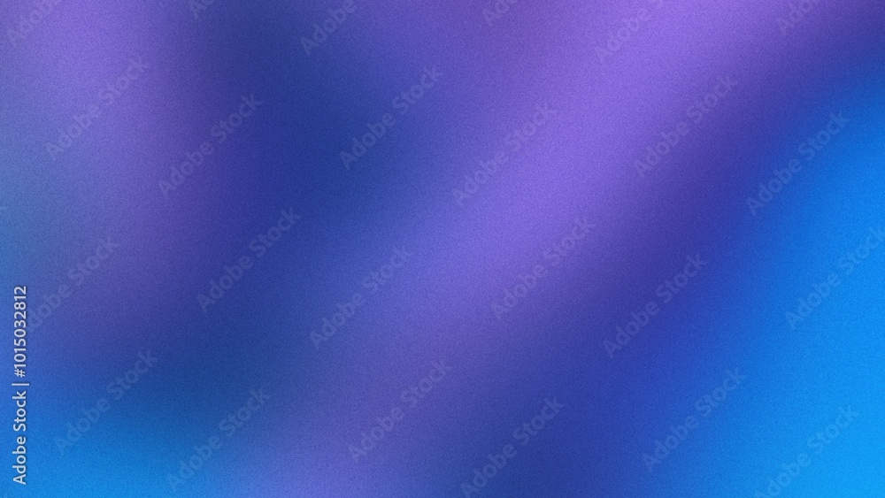 Fototapeta premium A distorted combination of purple and blue tones on a blue gradient background, featuring a subtle grainy noise texture, perfect for creating web banner or poster visuals.