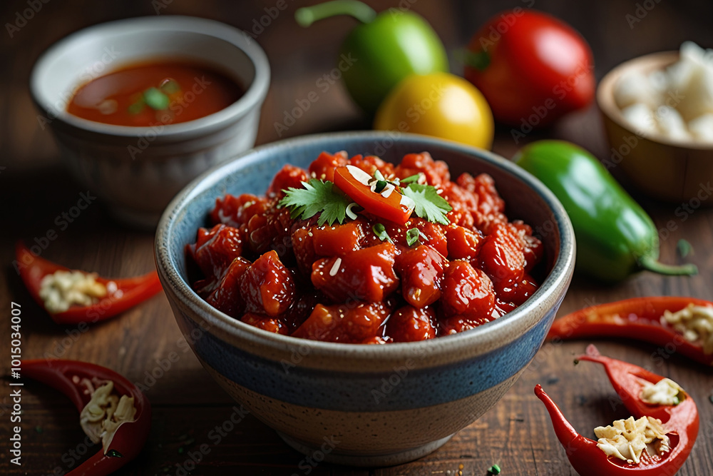 Vibrant Bowl of Sambal Bawang Vibrant Bowl of Sambal Bawang