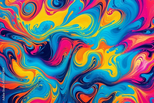 abstract gradient colorful background liquid flowing acrylic paints