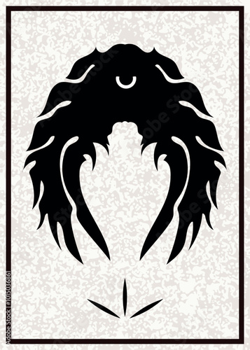 Minimalistic monster poster