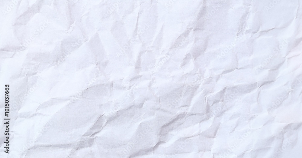 Obraz premium Crumpled White art paper background.