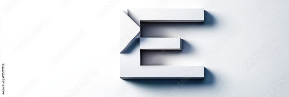 A 3D rendering of the letter 'E' in a bold, geometric style. A 3D rendering of the letter 'E' in a bold, geometric style.