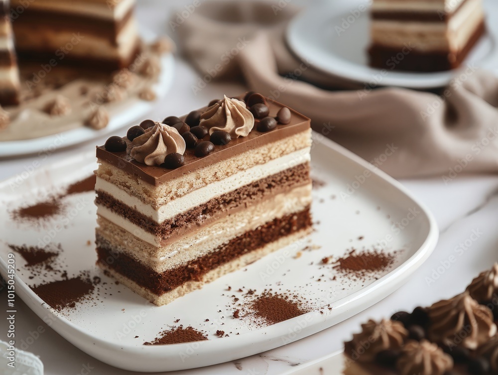 Delicious Chocolate Cake with Coffee Beans Delicious Chocolate Cake with Coffee Beans