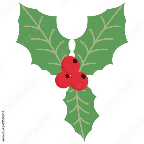 Christmas Holly Berries Element