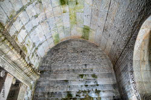 Ancient Chinese Buddhist statues carved in the tombs of Qing emperors