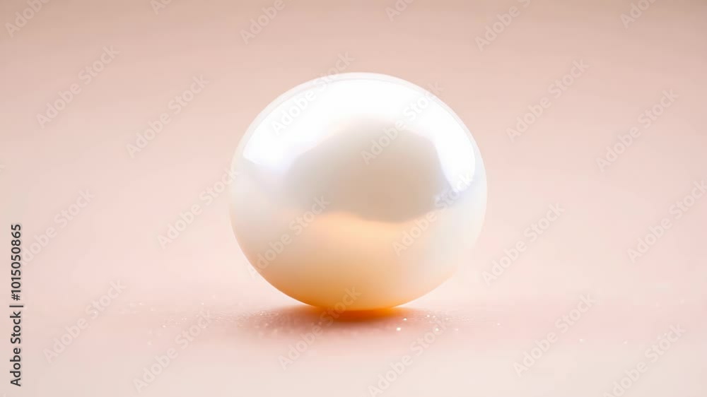 White pearls on a pink background light highlights its natural shine and texture. This is an elegant decoration White pearls on a pink background light highlights its natural shine and texture. This is an elegant decoration