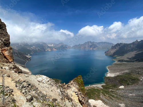 Scenery of Tianchi Lake in Changbai Mountain(Paektu Mountain) , China photo