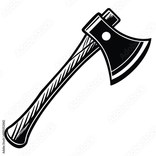 Forester’s Axe Vector silhouette.