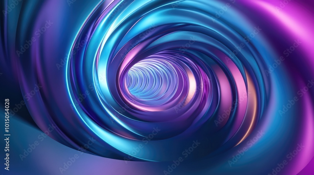 Neon Tunnel of Energy: Vibrant Swirls in a Hyperspace Ripple Neon Tunnel of Energy: Vibrant Swirls in a Hyperspace Ripple