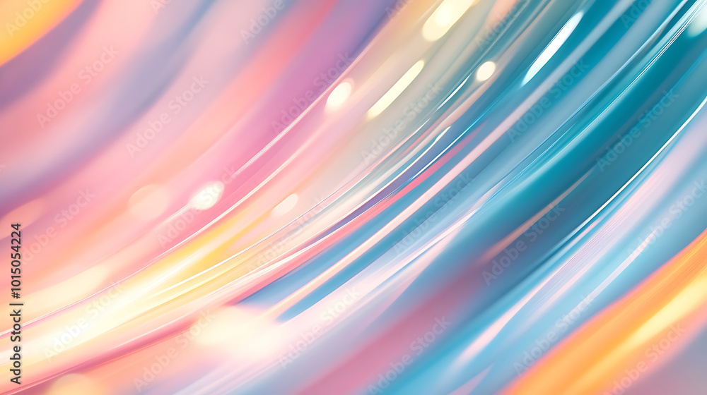 Obraz premium Abstract Swirling Colors: A mesmerizing abstract image with vibrant, swirling colors of blue, pink, and orange creating a sense of movement and energy.
