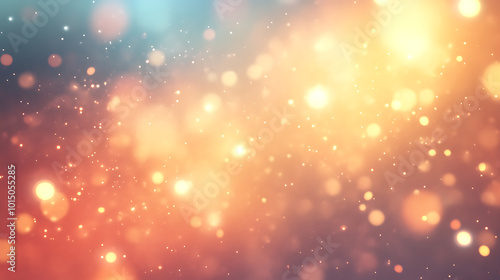 Wallpaper Mural bokeh lights. The image creates a festive and luxurious atmosphere, with the shimmering particles and deep black background providing a striking contrast. Concept for Christmas Day Torontodigital.ca