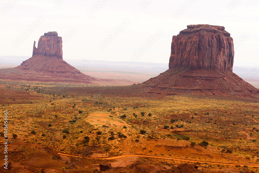 Wonderful day in Monument Valley which became famous thanks to the film industry. Wonderful day in Monument Valley which became famous thanks to the film industry.