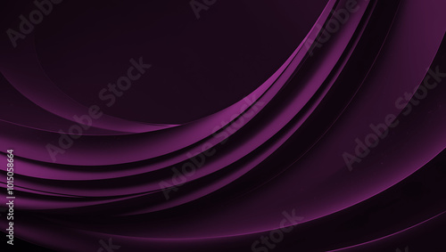 Deep Purple Gradient Abstract Background with Smooth Curves - Luxurious and Elegant Design 4K