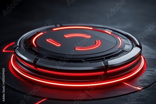 3D-rendered phishing login page, almost indistinguishable from the real one, with glowing elements subtly highlighting the danger