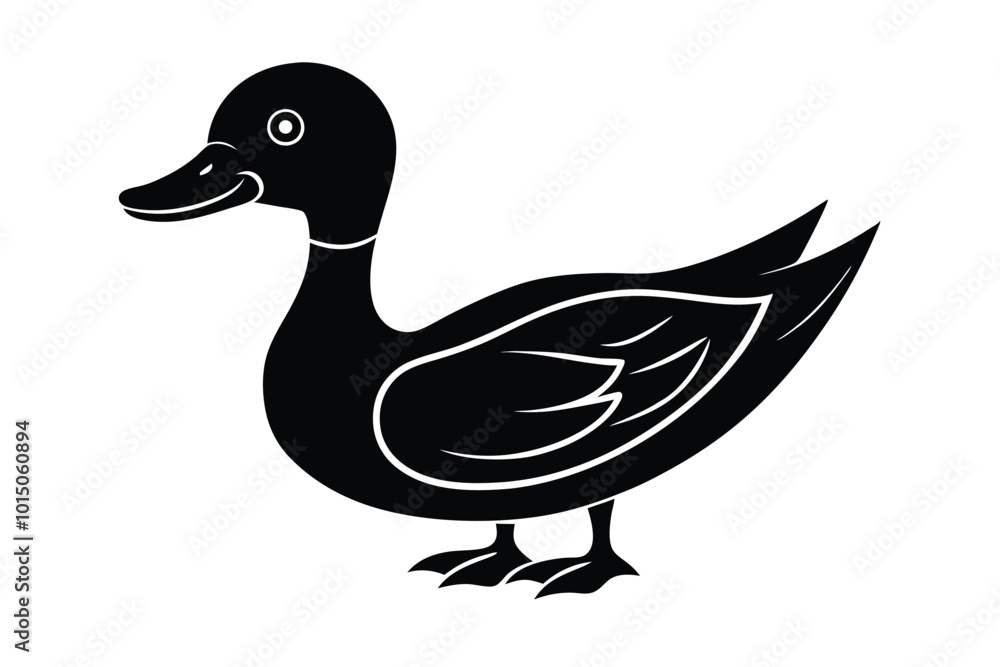Cartoon Duck Vector Illustration - Fun and Playful Character Design Cartoon Duck Vector Illustration - Fun and Playful Character Design