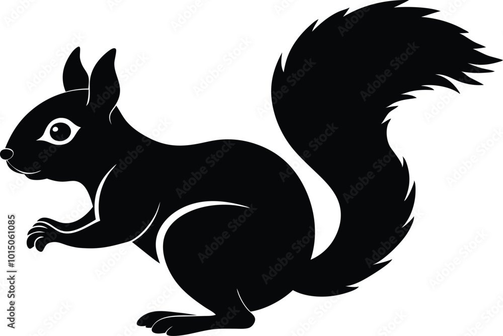 Gray Squirrel Vector Illustration - Wildlife Animal Design in Vector Gray Squirrel Vector Illustration - Wildlife Animal Design in Vector
