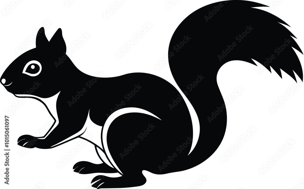 Gray Squirrel Vector Illustration - Wildlife Animal Design in Vector Gray Squirrel Vector Illustration - Wildlife Animal Design in Vector