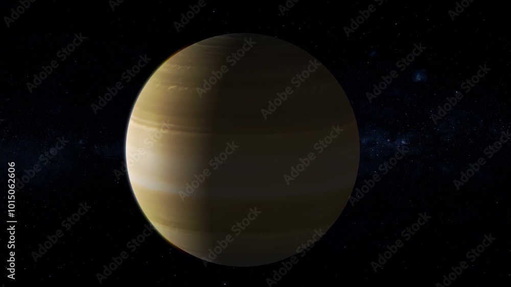 Saturn planet in space, 3d Saturn planet zoom in on space with star Saturn planet in space, 3d Saturn planet zoom in on space with star