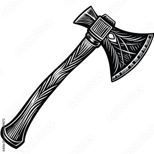 Forester’s Axe Vector silhouette.