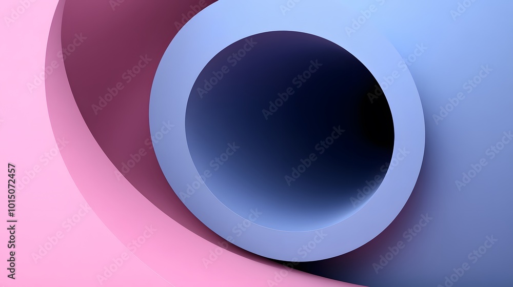 Abstract Geometric Tunnel of Intertwined Shapes Abstract Geometric Tunnel of Intertwined Shapes