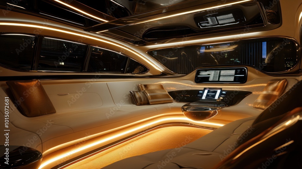 Fototapeta premium Luxury Car Interior Design